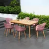 Juego de Jardin 6 sillas y Mesa - Nassau - Rosa en Rosa - Muebles para el exterior, Uruguay | Rústico Hogar, vista 2 de 5