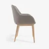 Silla Konna de borreguito - gris claro y patas de chapa de fresno acabado natural en Gris - Sillas, Uruguay | Kavehome, vista 7 de 10