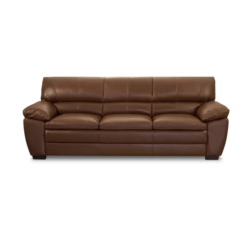 Sillón %100 Cuero - 3 Cuerpos - Premium - Caramelo en Marrón - Sillones y sofás, Uruguay | Rústico Hogar, vista 5