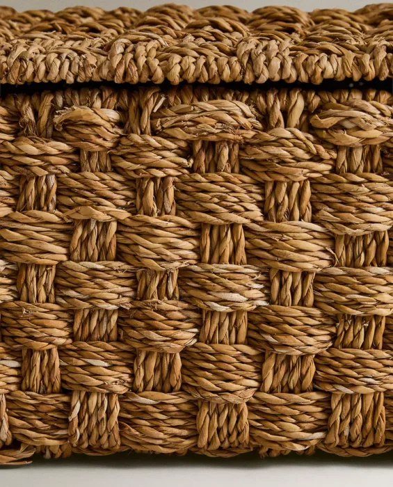 CESTA RECTANGULAR TAPA SEAGRASS en Madera natural - Canastos, Uruguay | Zara Home, vista 6