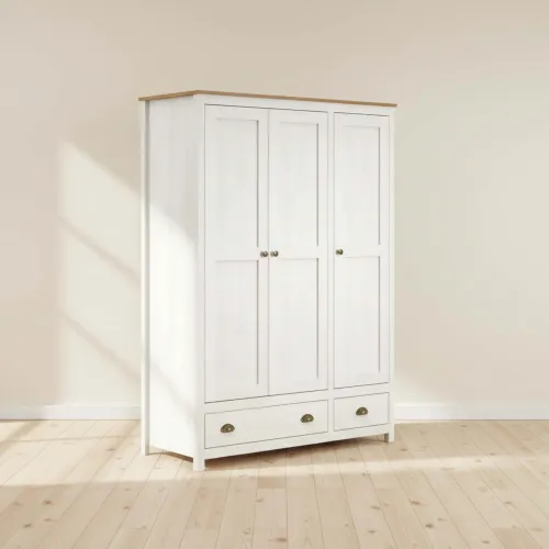 Placard Ropero 3 Puertas Madera Natural-beige Topazio en BCO/MIEL - Roperos y placares, Uruguay | Divino