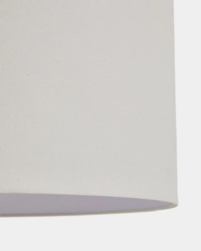 Pantalla para lámpara de techo Niani en algodón color marfil - Ø60 cm en Blanco - Lámparas colgantes, Uruguay | Kavehome, vista 4