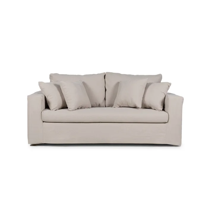 Sofá Moscow con Funda - Tela Rústica - 2,5 cuerpos - TD5263-1636 (Capuccino) en Beige - Sillones y sofás, Uruguay | NYR, vista 2