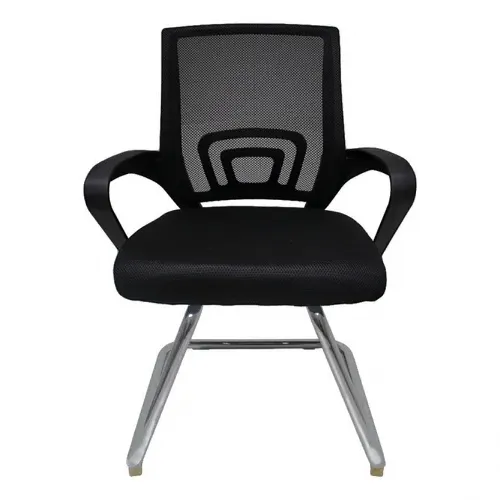 Silla de Escritorio Mallada Fija Negra en Negro - Escritorios y sillas de escritorio, Uruguay | Unilux