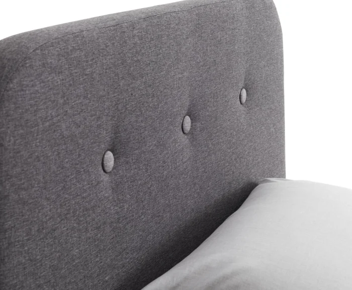 Estructura cama KONGSBERG 1 Plaza 90x200 gris en Gris - Dormitorio, Uruguay | JYSK, vista 3