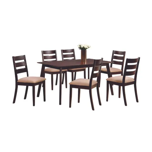 Juego de Comedor Ravenna 6 Sillas en Marrón - Mesas de comedor, Uruguay | Rústico Hogar
