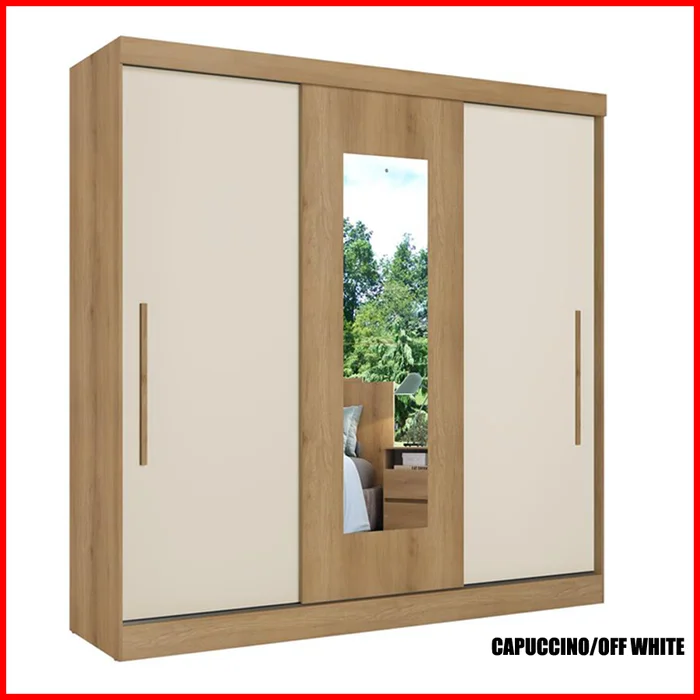 Placard 3 puertas corredizas con espejo – Vision - Roperos y placares, Uruguay | Punto Unión, vista 2