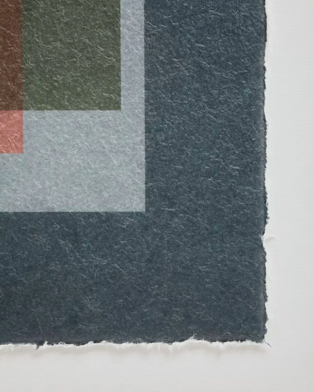 Cuadro Veluni de papel reciclado - multicolor azul 60 x 90 cm en Multicolor - Decoración de pared, Uruguay | Kavehome, vista 7