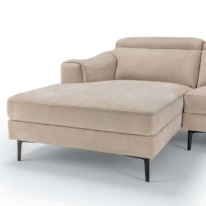 Rinconera Luke - Tela Microfibra - Chaise Izquierdo - 6686-4 Beige en Beige - Sillones y sofás, Uruguay | Nyr, vista 8