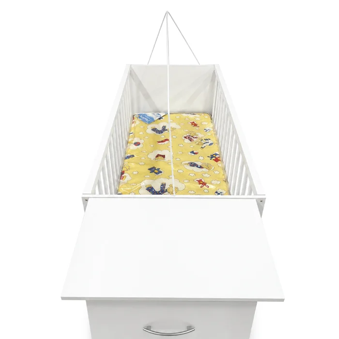 Cuna Dormitorio Infantil 4 Cajones Repisa 411 en Multicolor - Dormitorio, Uruguay | Soy Hogar, vista 3