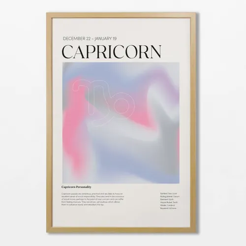 Signo Capricornio en Multicolor - Láminas, Uruguay | La Cuadrería