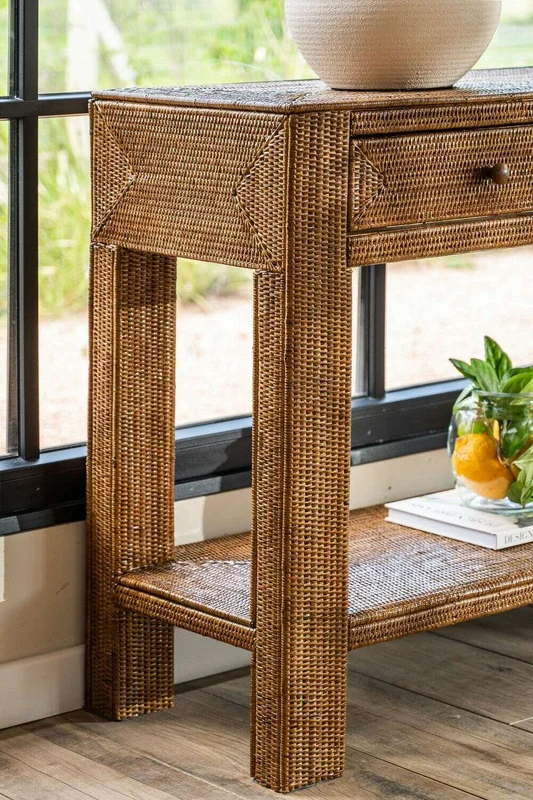 CONSOLA DE RATTAN - 1.10 X 0.40 MTS en Marrón - Bibliotecas, Uruguay | La Iberica, vista 6
