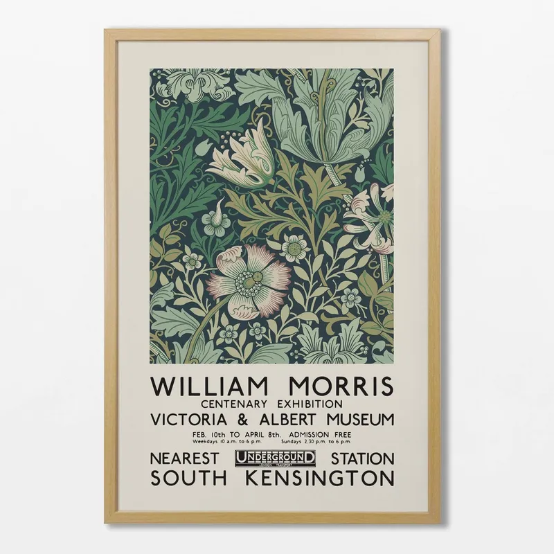 Williams Morris - Centenary exhibition en Multicolor - Láminas, Uruguay | La Cuadrería