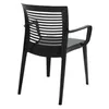 Silla Victoria Con Posa brazos en Polipropileno - Color negra - 92042/009 en Negro - Sillas, Uruguay | Champagne Home, vista 3 de 5