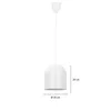 Luminaria Colgante Gio Blanca ø 20 cm en Blanco - Lámparas colgantes, Uruguay | Serlux, vista 6 de 6