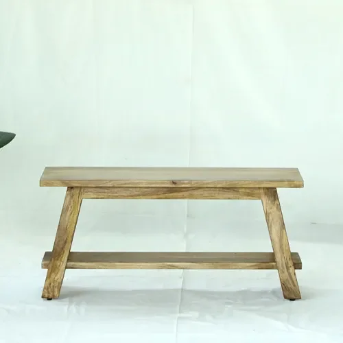 S-33 Banco 100x32x46 en Madera natural - Butacas, banquetas y puffs, Uruguay | Victoriana, vista 2