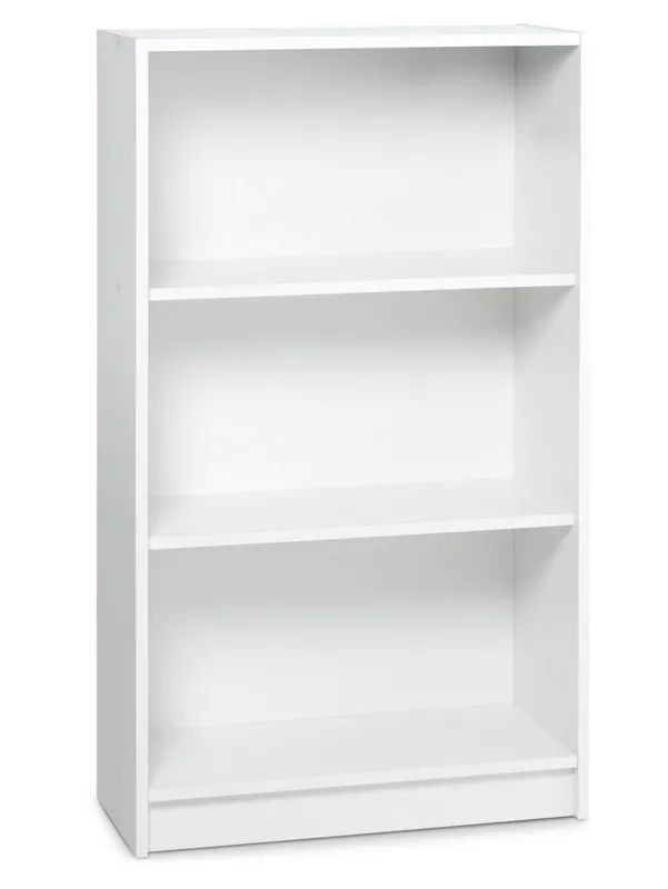 Librería HORSENS 3 estantes ancha blanco en Blanco - Bibliotecas, Uruguay | JYSK