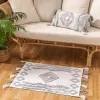 Alfombra de Algodón con Rombos Texturados y Flecos Borla - Textiles, Uruguay | Arredo, vista 4 de 4