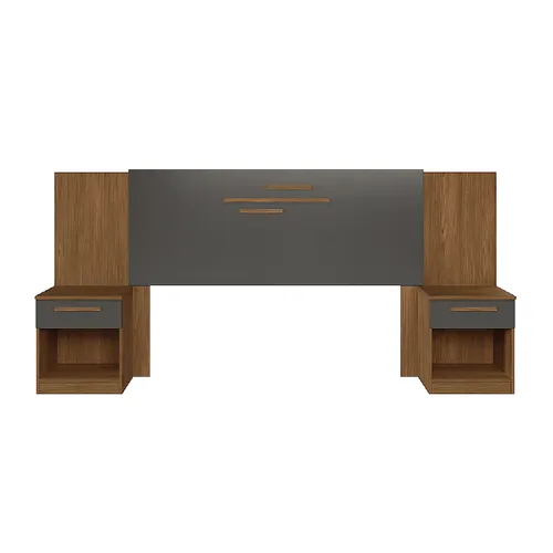 Respaldo Dormitorio 2 Plazas Queen Mesas De Luz 1 Cajon - Respaldos de cama, Uruguay | Muebles Express