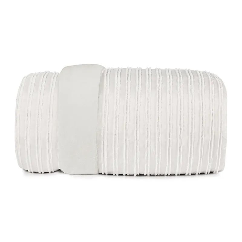Acolchado Twin - Raya porcelana 1,70m x 2,40m en Blanco - Textiles, Uruguay | Decohogar