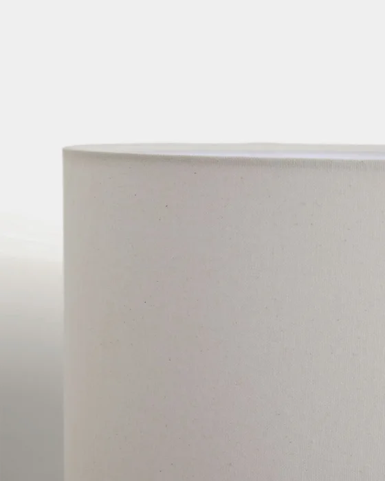 Pantalla para lámpara de techo Niani en algodón color marfil - Ø60 cm en Blanco - Lámparas colgantes, Uruguay | Kavehome, vista 3