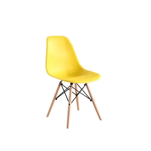 SILLA NIÑO EAMES DKR PP Y MADERA AMARILLO - Sillas, Uruguay | Decohogar