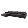 Sillón C/chaise Izquierdo 3 Cuerpos Cuero-100-natural Negro Romeo Tp3 La Paz en Negro - Sillones y sofás, Uruguay | Divino, vista 3 de 5
