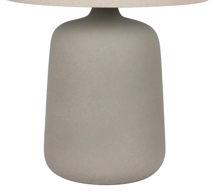 Lampara de mesa - Cerámica gris Dabor en Gris - Lámparas de mesa, Uruguay | Rústico Hogar, vista 3