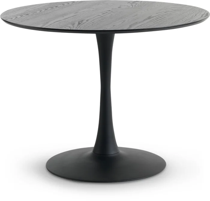 Mesa de comedor RINGSTED Ø100 chapa fresno en Negro - Mesas de comedor, Uruguay | JYSK