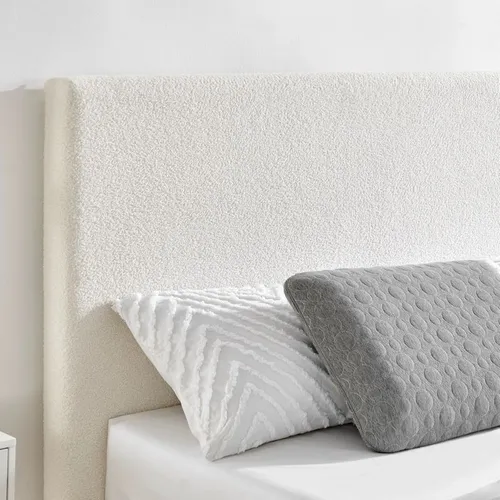 Respaldo de cama tapizado bucle en Off-white - Dormitorio, Uruguay | Pieza Clave