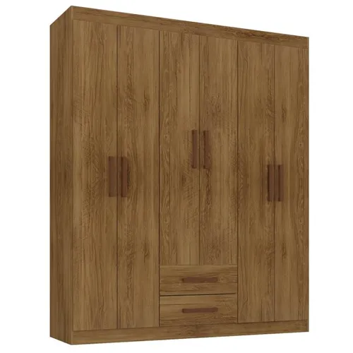 Placard 6p L/Natural en Madera natural - Roperos y placares, Uruguay | Palermo Casa Deco