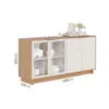 Aparador Buffet Living 4 Puertas Tiradores Metálicos Dorados - Aparadores y recibidores, Uruguay | Muebles Express, vista 2 de 6