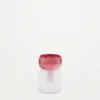 Jarrón Kelse de vidrio transparente y rosa 19 cm en Rosa - Jarrones, Uruguay | Kavehome, vista 1 de 4