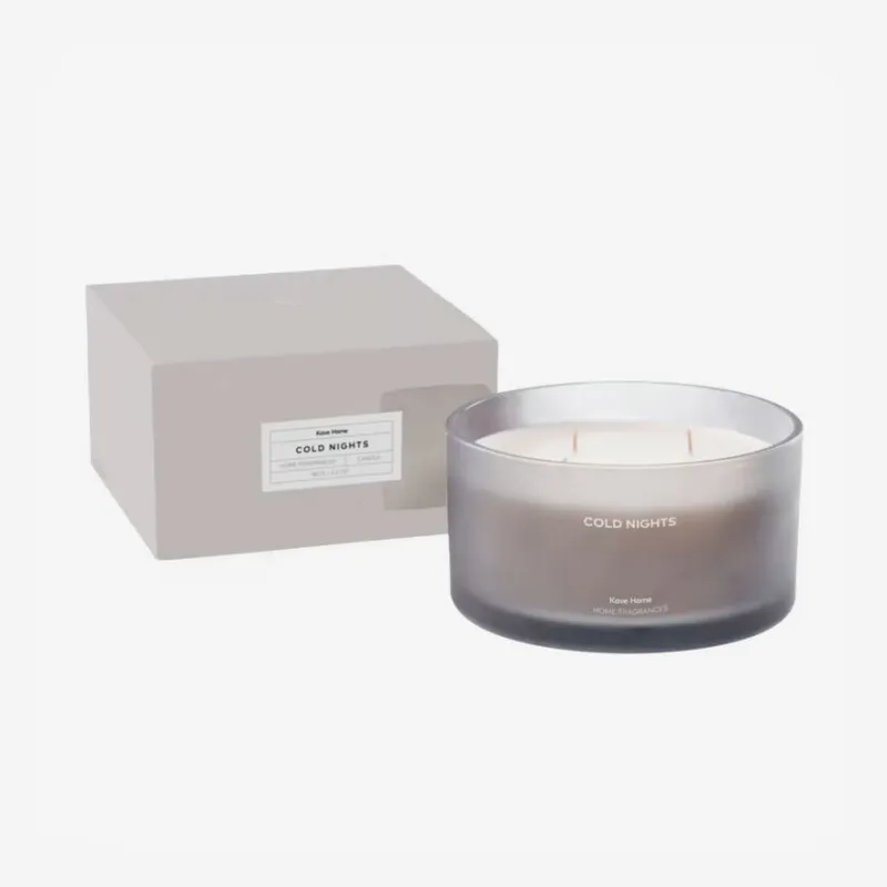 Vela aromática Cold Nights gris 600 gr en Gris - Velas y Portavelas, Uruguay | Kavehome