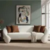 SOFA 3 CUERPOS - TAPIZADO TELA BEIGE - ALMOHADONES LADRILLO en Beige - Sillones y sofás, Uruguay | Champagne Home, vista 2 de 4