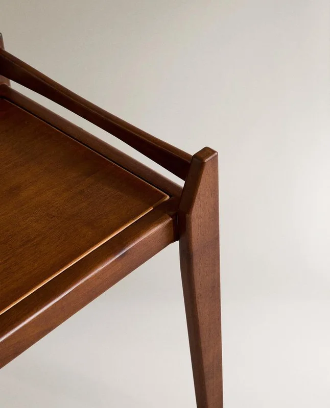 BANCO PEQUEÑO MADERA en Marrón - Butacas, banquetas y puffs, Uruguay | Zara Home, vista 4