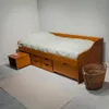 Cama Madera Maciza Con Cajones - 1 plaza - Linea floro - Blanco - Dormitorio, Uruguay | Ecowood, vista 3 de 10