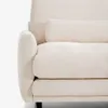 Sofá Veliro 3 plazas de chenilla beige y patas de acero con acabado negro 240 cm FSC Mix Credit en Beige - Sillones y sofás, Uruguay | Kavehome, vista 5 de 10