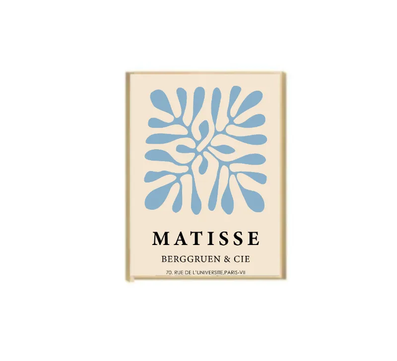 Cuadro Matisse Azul 50 x 70 Moldura Caja - Decoración de pared, Uruguay | Berna home