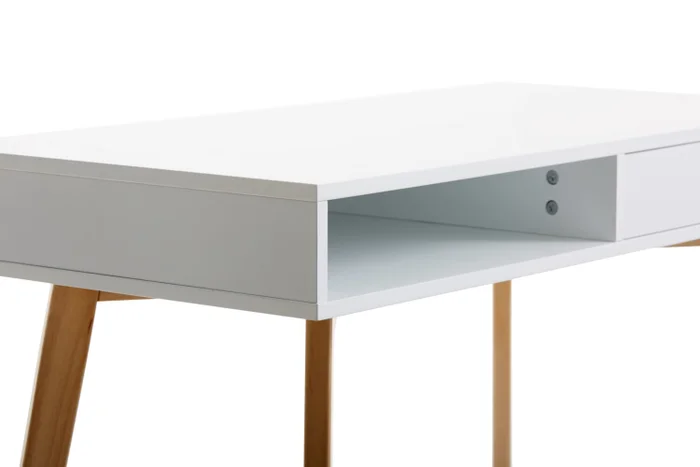 Escritorio TAMHOLT 50x100 blanco/natural en Blanco - Escritorios y sillas de escritorio, Uruguay | JYSK, vista 2