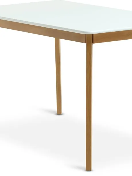 Mesa de comedor JEGIND 80x130 roble/blanco en Blanco/roble - Mesas de comedor, Uruguay | JYSK