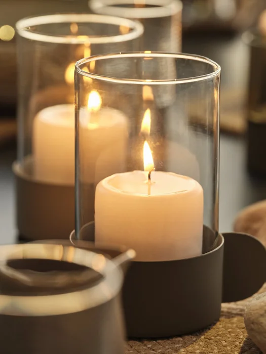 Vela pilar TORALF Ø7xA10cm blanco en Blanco - Velas y Portavelas, Uruguay | JYSK, vista 2