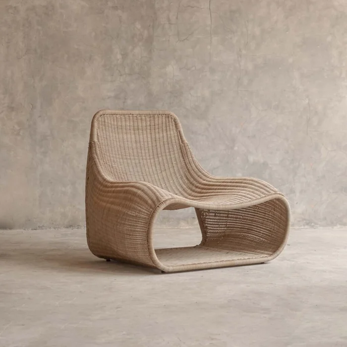 Butaca Rattan Natural-beige Sander Natural en Madera natural - Sillones y sofás, Uruguay | Divino