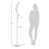 Perchero Nerb acero blanco y madera de caucho natural 175 cm en Blanco - Percheros y colgadores, Uruguay | Kavehome, vista 5 de 5