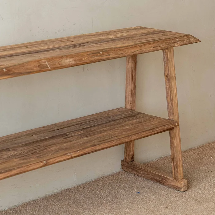 Consola Cecile Teka Rustic en Madera natural - Aparadores y recibidores, Uruguay | De Arcos, vista 3