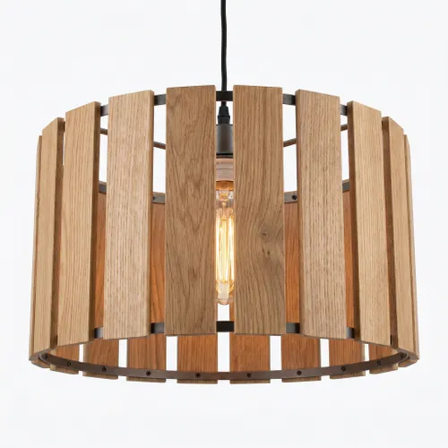 Colgante Nativo Wood Slats en Madera natural - Lámparas colgantes, Uruguay | La Perla