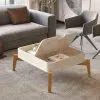 Mesa De Centro Living Con Gabeta Patas 100% Mfp en OFF WHITE NATURAL - Mesas de living, Uruguay | Soy Hogar, vista 4 de 8