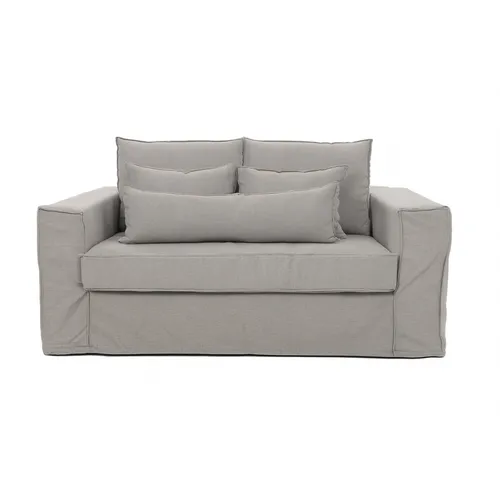 Sofá Granada 2 Cuerpos Funda Desmontable 165cm - Gris Lino - Sillones y sofás, Uruguay | Berna home