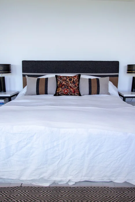 Almohadón ZAL negro en Blanco - Textiles, Uruguay | Almohadones ZAL