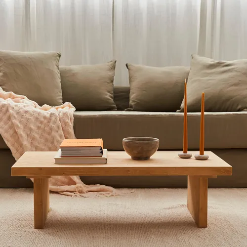 Mesa de centro Tara en Madera natural - Mesas de living, Uruguay | Treehouse Deco